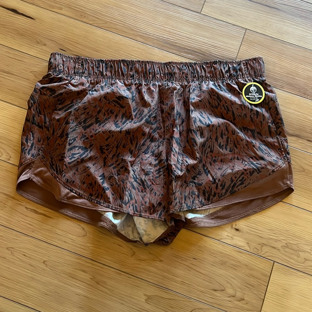 Athletic brand running shorts